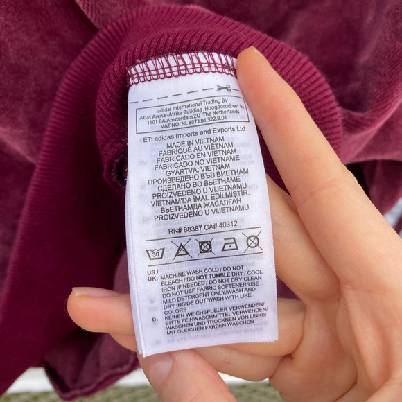 Adidas retro velour track suit striped - Picture 9 of 16